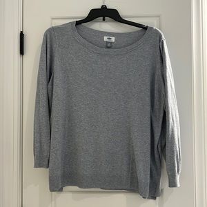 Lightweight grey sweater.